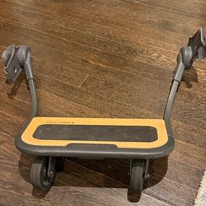 PiggyBack Stroller Ride-On Board in Gray with Tan Accent